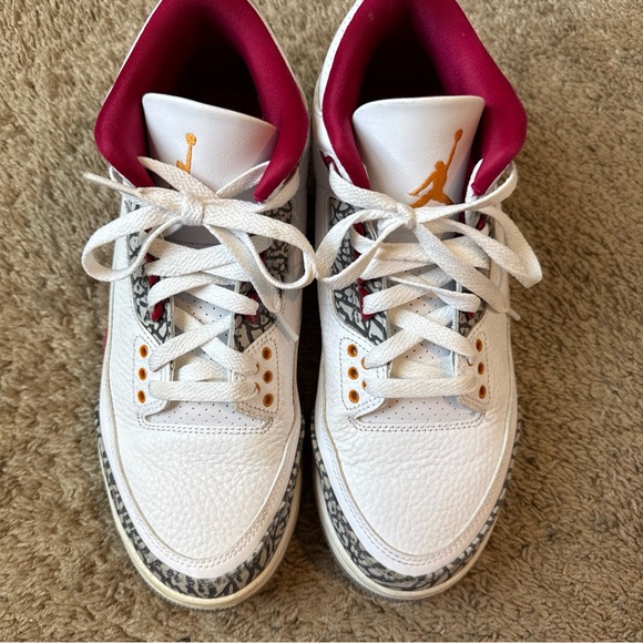 Air Jordan Red and White Sneakers - Picture 1 of 5